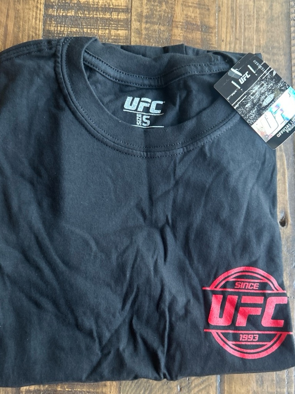 UFC Black Short Sleeve Crewneck Tee